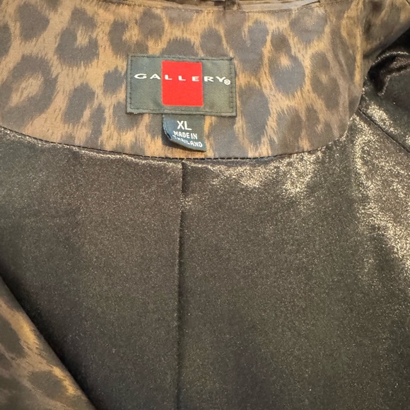 Animal Print All Weather Trench Coat Size XL - Picture 10 of 11